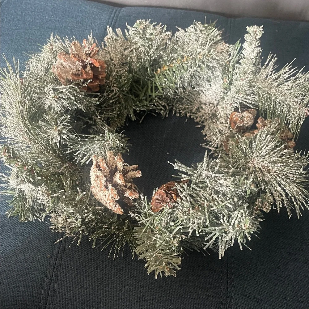 Frosted Pine Holiday Wreath